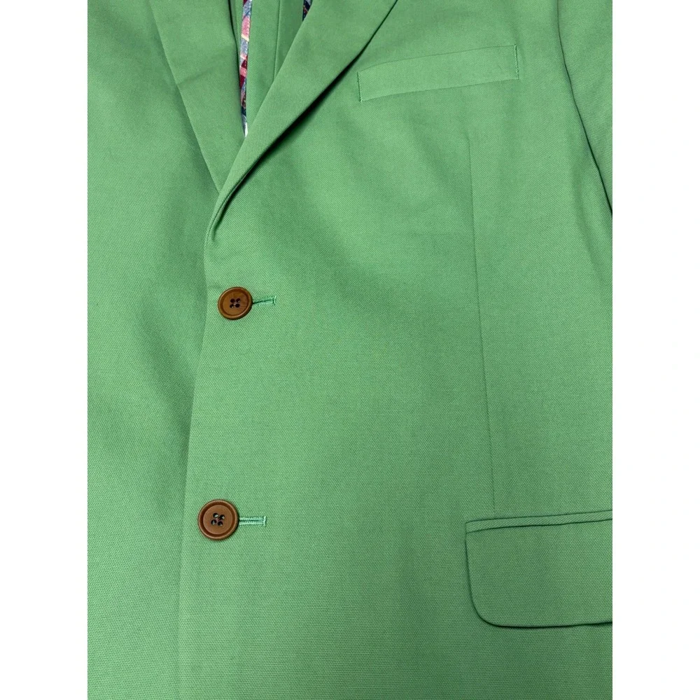 NWT Brooks Brothers 1818 Fitzgerald Green Cotton Sport Coat Blazer Mens 44L